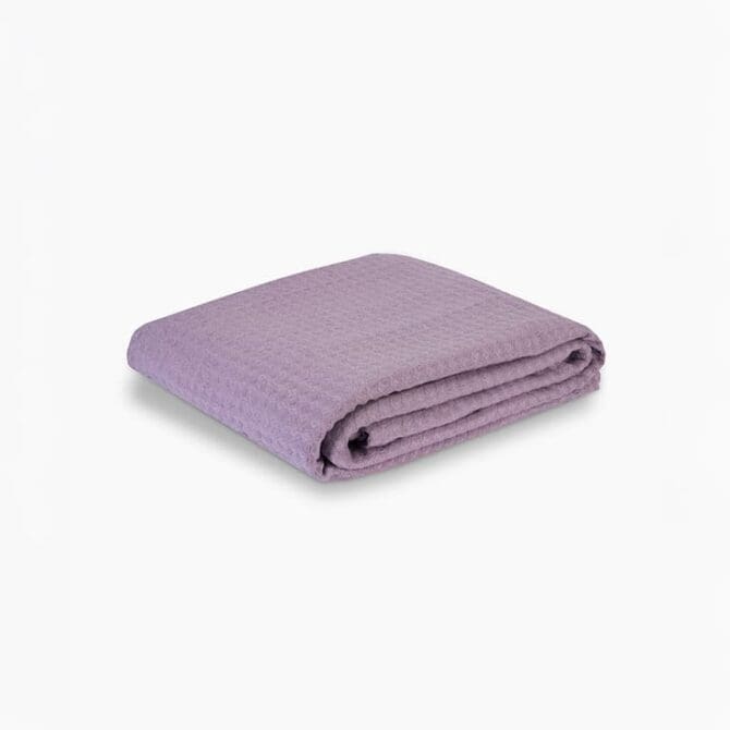 Plain Coverlet Waffle (180x240) Single - Light Lavendar