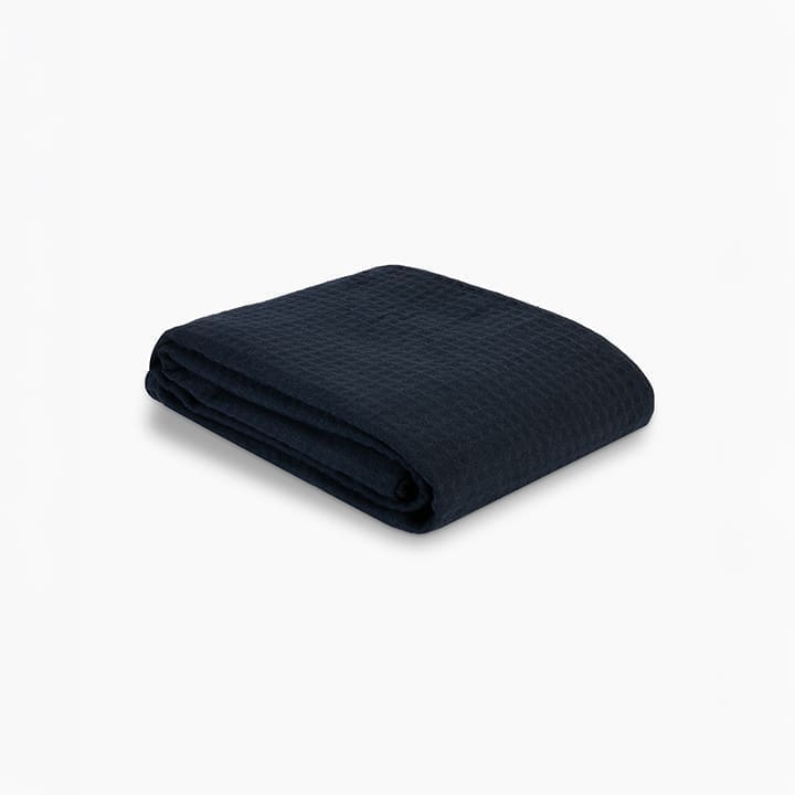 Plain Honeycomb Coverlet (180x240) Single - Navy Blue