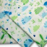 Bunnies Kids Flat Bedsheet Set (180x240) Single 3 pieces - Blue