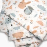 Bunnies Kids Flat Bedsheet Set (180x240) Single 3 pieces - Grey