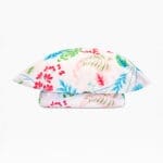 Cherry Blossom Fitted Bedsheet Set (240x260) Double 5 pieces - Pink