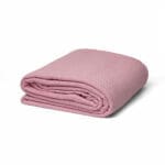 Plain Waffle Coverlet (240x260) Double - Red Rose
