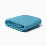 Plain Coverlet Waffle (180x240) Single - Turquoise