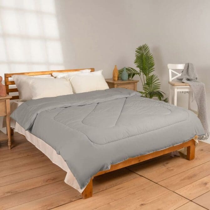 Fiber Duvet (180x230) Single - Light Grey