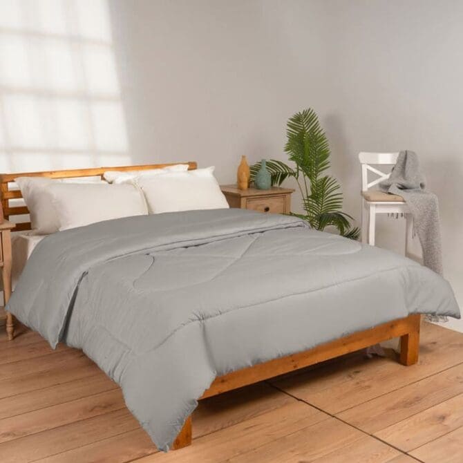 Fiber Duvet (240x220) Double - Light Grey