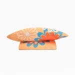 Flowery Flat BedSheet Set (240x260) Double 5 pieces - Orange