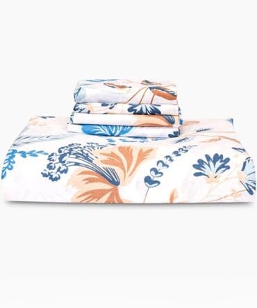 Garden Fitted Bed Sheet Set (160x200) Double 5 pieces