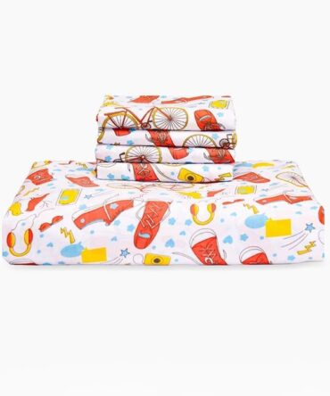 Joy Kids Flat Bedsheet Set (240x260) Double 5 pieces