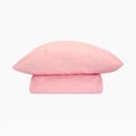 Plain Fitted Bedsheet Set (120x200) Single 3 pieces - Dark Rose
