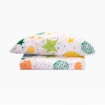 Stars Kids Fitted Bedsheet Set (240×260) Double 5 pieces - Orange