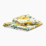 Printed Bedsheet Set Flat ( 180x240 ) Single 3 pieces - Yellow