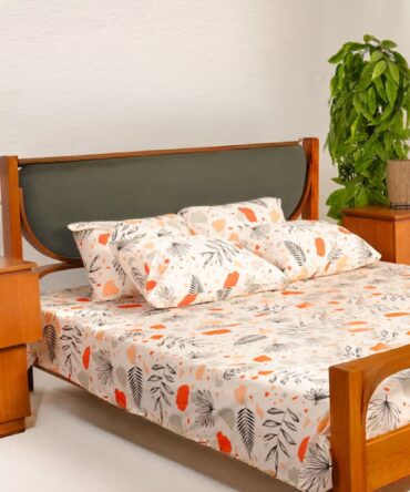 Printed Bedsheet Set Flat ( 240X260 ) Double 5 pieces