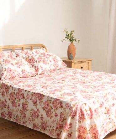 Printed Bedsheet Set Flat ( 240X260 ) Double 5 pieces