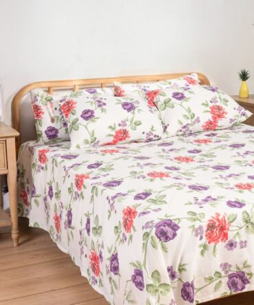 Printed Bedsheet Set Flat ( 180x240 ) Single 3 pieces
