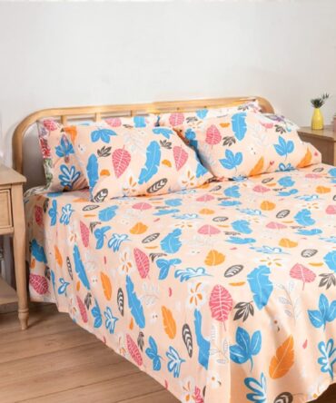 Printed Bedsheet Set Flat ( 240X260 ) Double 5 pieces