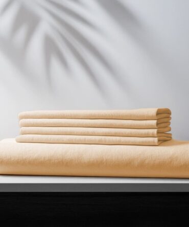 Plain Flat Bedsheet Set (240x260) Double 5 pieces