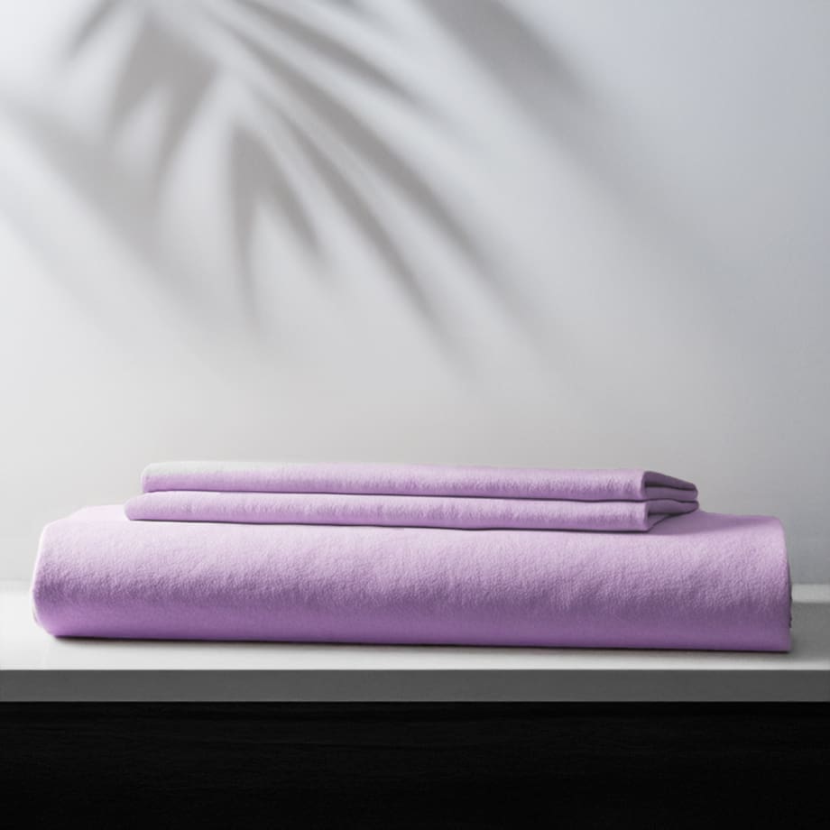 Plain Fitted Bedsheet Set (120x200) Single 3 pieces