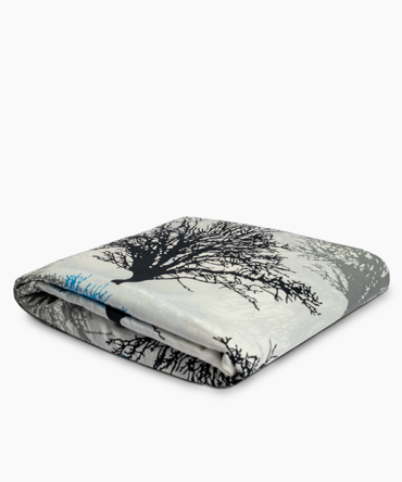 Printed Duvet Cover with Buttons - Single