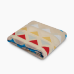 Printed Duvet Cover with Buttons - Double - Yellow