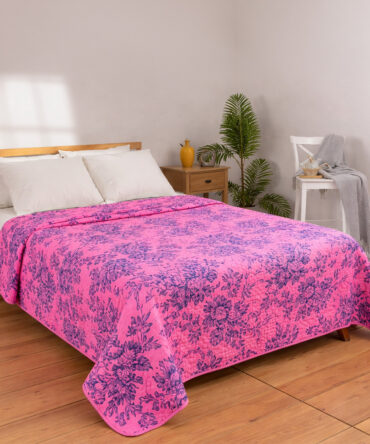 Printed Honeycomb Coverlet 100% Cotton (240 × 260 cm)