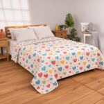 Printed Honeycomb Coverlet 100% Cotton (240 × 260 cm) - Pistage