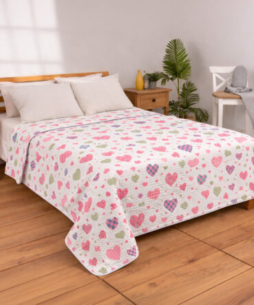 Printed Honeycomb Coverlet 100% Cotton (240 × 260 cm)