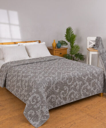 Printed Honeycomb Coverlet 100% Cotton (240 × 260 cm)